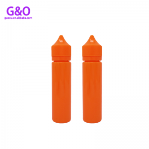 pet eliquid bottle vape eliquid plastic bottle 60ml orange color new chubby gorilla e cig liquid plastic dropper bottles