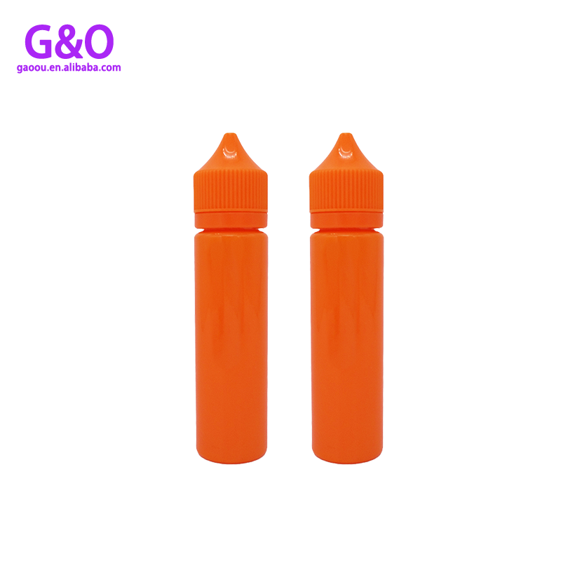 pet eliquid bottle vape eliquid plastic bottle 60ml orange color new chubby gorilla e cig liquid plastic dropper bottles